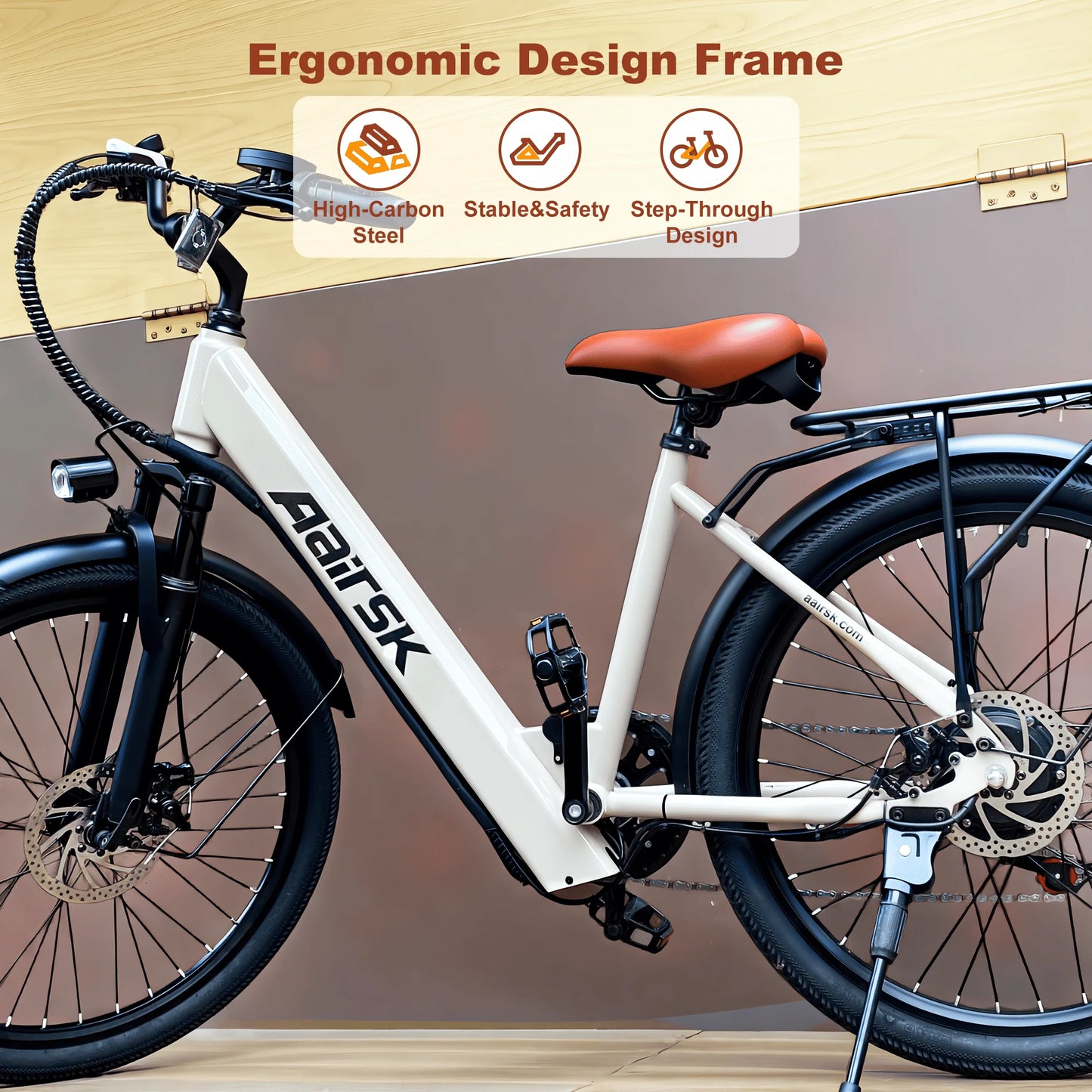 Max Electric Mountain Bike 40 Miles Range 23MPH Speed