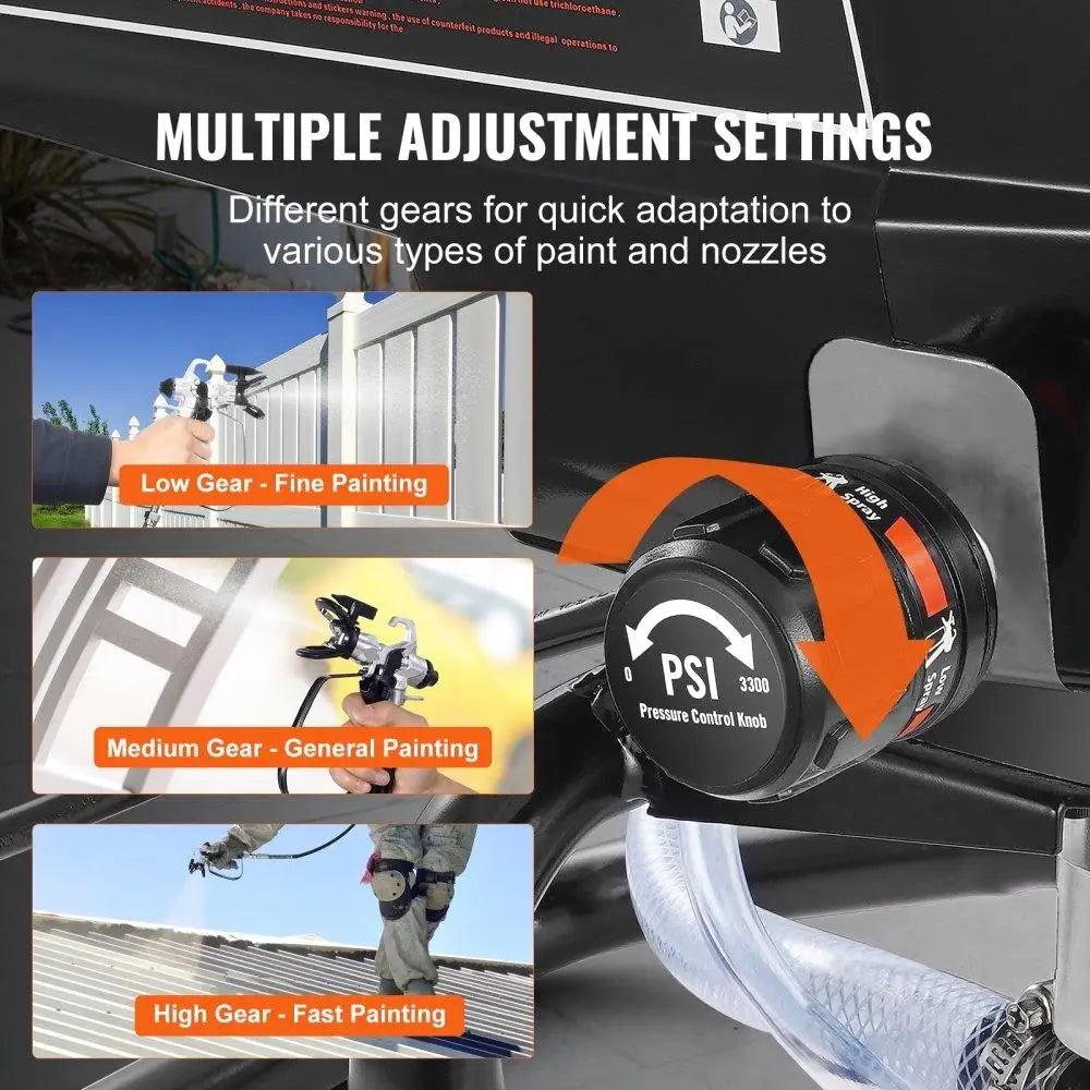 Hign-concerned 950W Electric Airless Paint Sprayer 3000 PSI