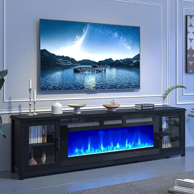 Hign-Concerned Fireplace TV Stand With Electric Fireplace
