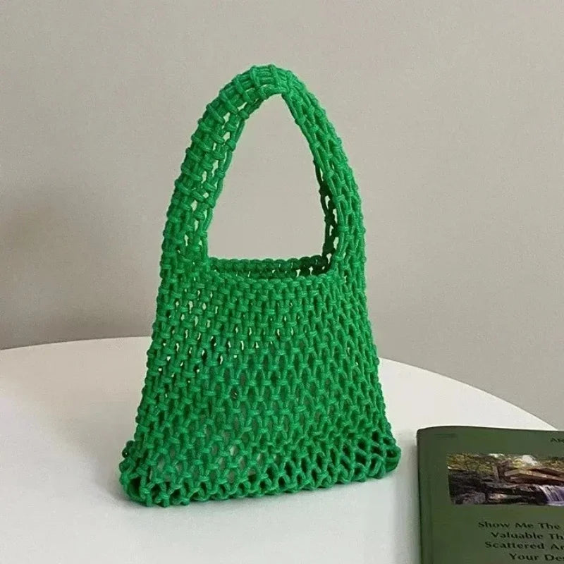 Crossbody Straw Bag Crochet Lightweight Shoulder Bag