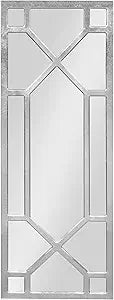 Vanderford Glam Panel Framed Wall Mirror Modern Decor