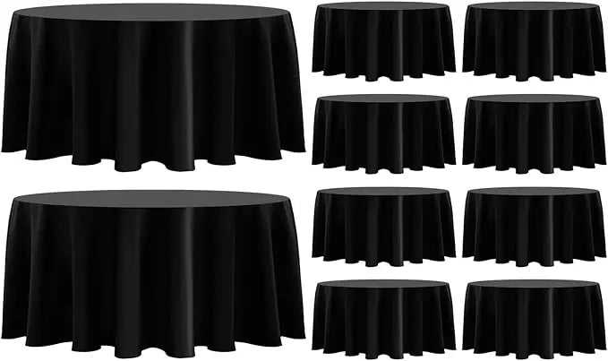 XMSJ Round Tablecloth For Dining Tables Decorative Linen
