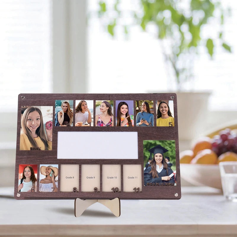 Cheervilla Hanging School Photo Frame Wooden Graduation