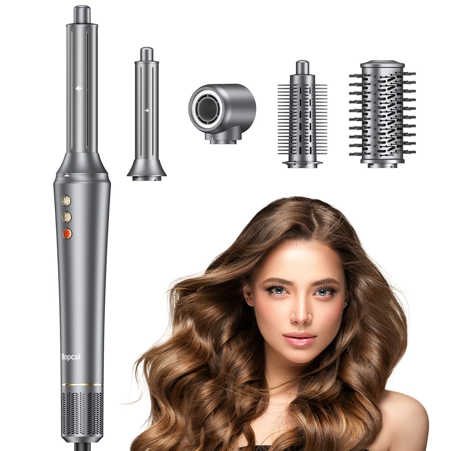 Bopcal 5 In 1 Haircare Dryer Hot Air Comb StylingTool