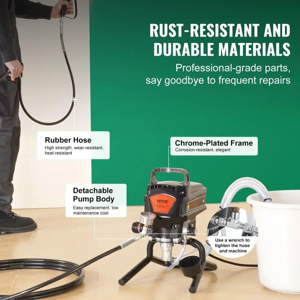 Hign-concerned 950W Electric Airless Paint Sprayer 3000 PSI