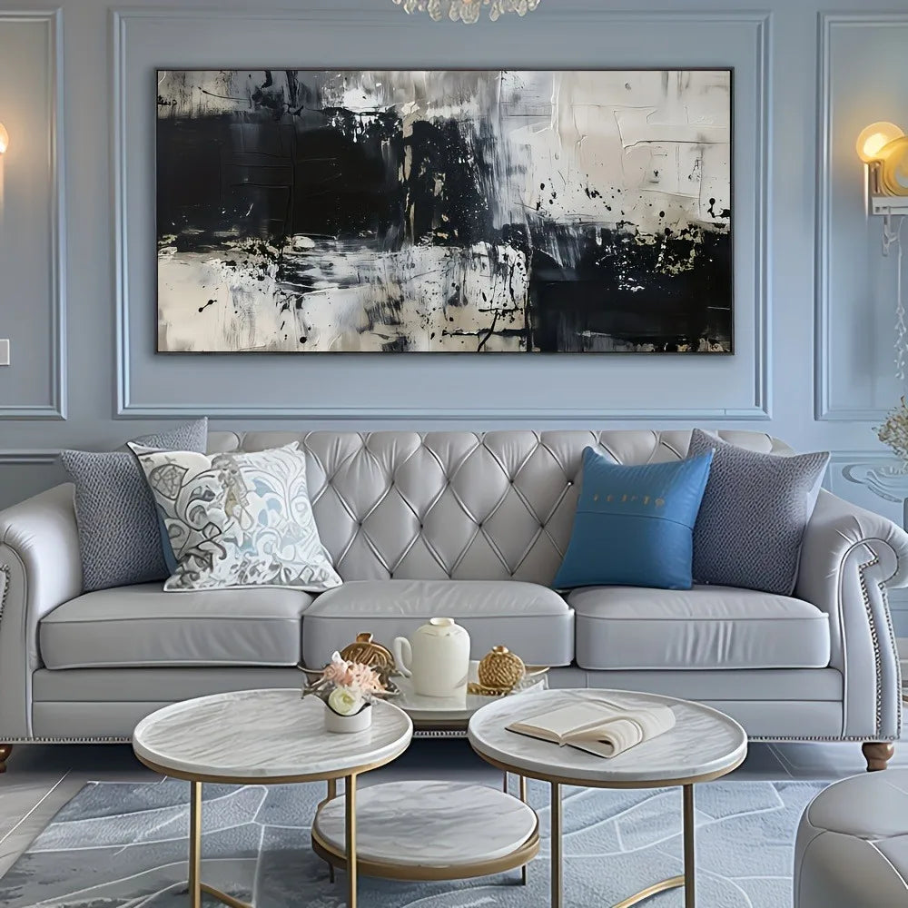 Cheervilla Abstract Canvas Mural Solid Wood Frame Wall Art