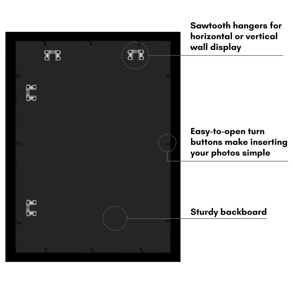 Dutrieux Modern Wood Picture Frame With Mat Wall Mount