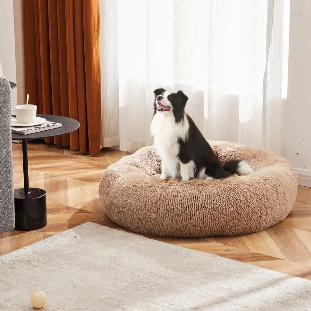 Fujian Orthopedic Round Dog Cat Bed Washable Plush Sofa