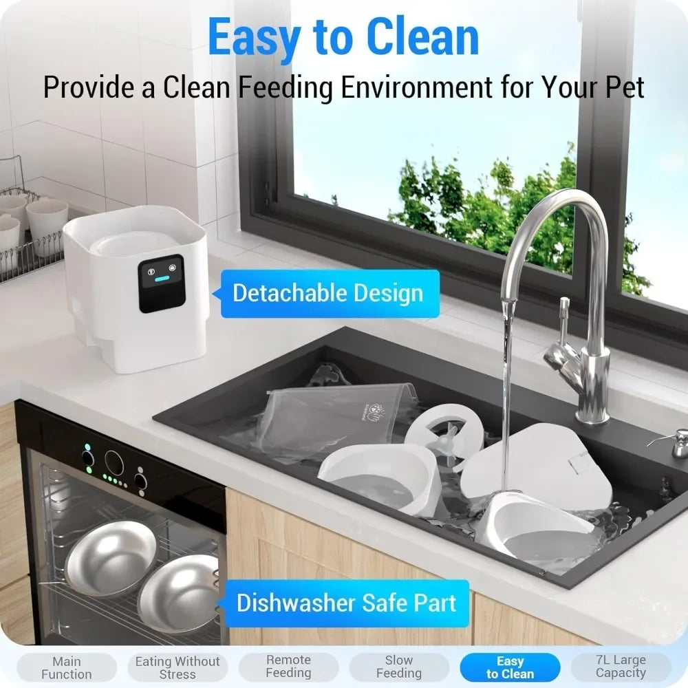 Hign-Concerned Automatic Cat Feeder with Slow Feed Technology