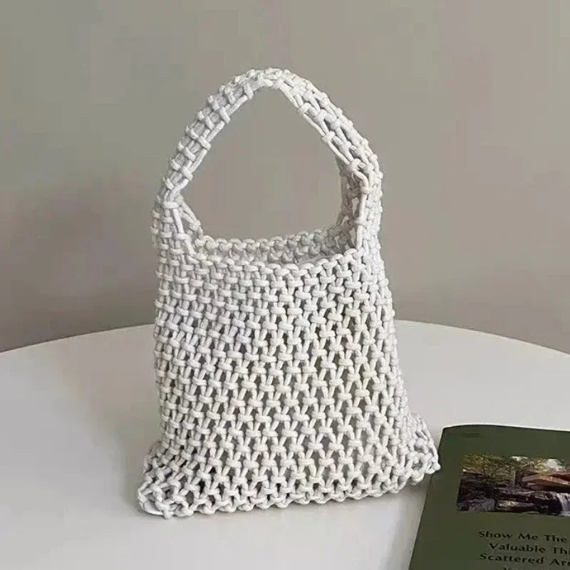 Crossbody Straw Bag Crochet Lightweight Shoulder Bag