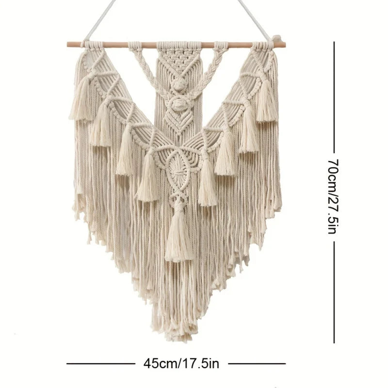 Cheervilla Handwoven Bohemian Wall Tapestry Tassel Decor
