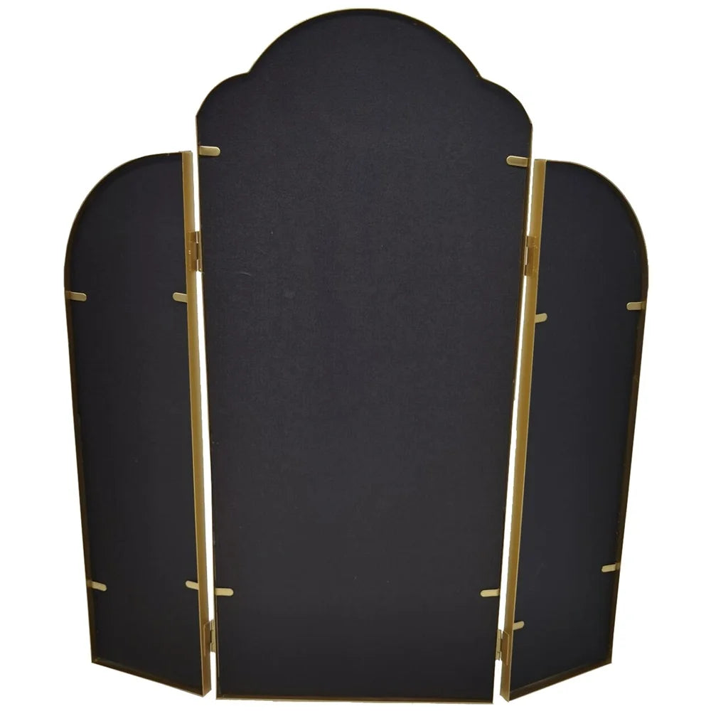 XMSJ Trifold Adjustable Vanity Mirror Arched Wall Decor