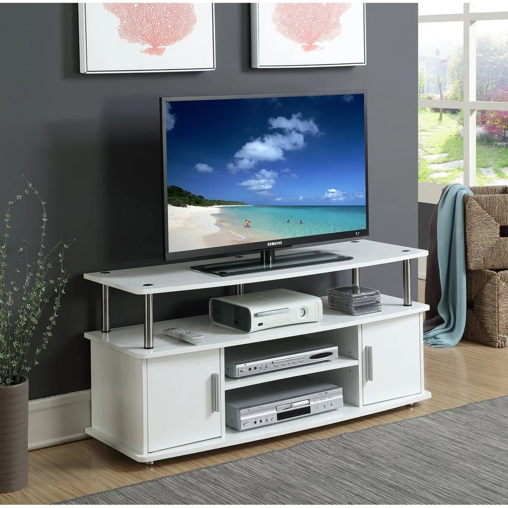 Monterey TV Stand With Cabinets Shelves Cable Management