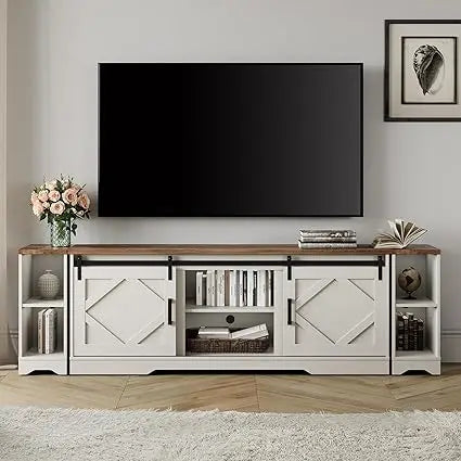 RBXC 3 In 1 Television Stand With Architectural Barn Door