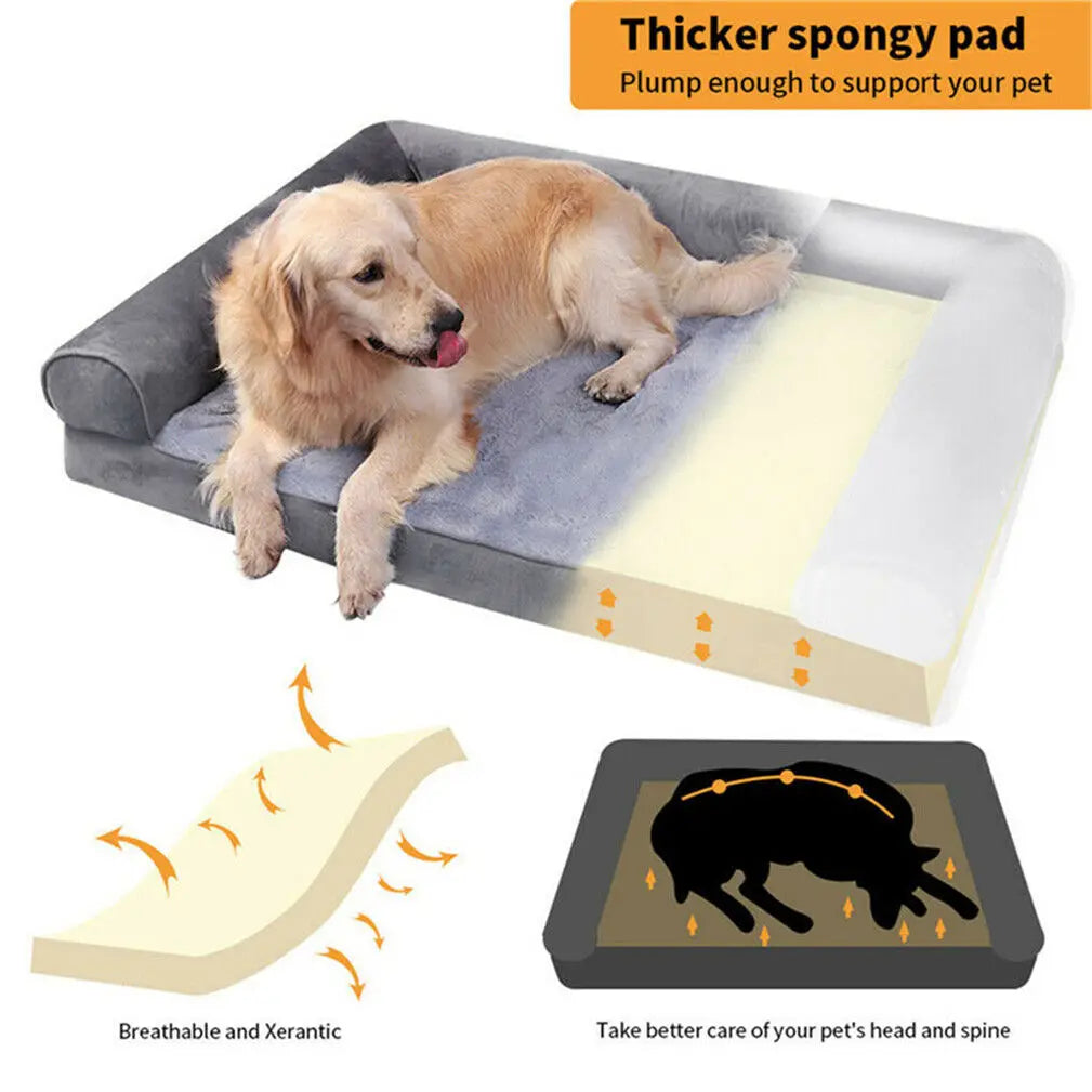 Orthopedic Dog Bed With Removable Washable Cover Foam