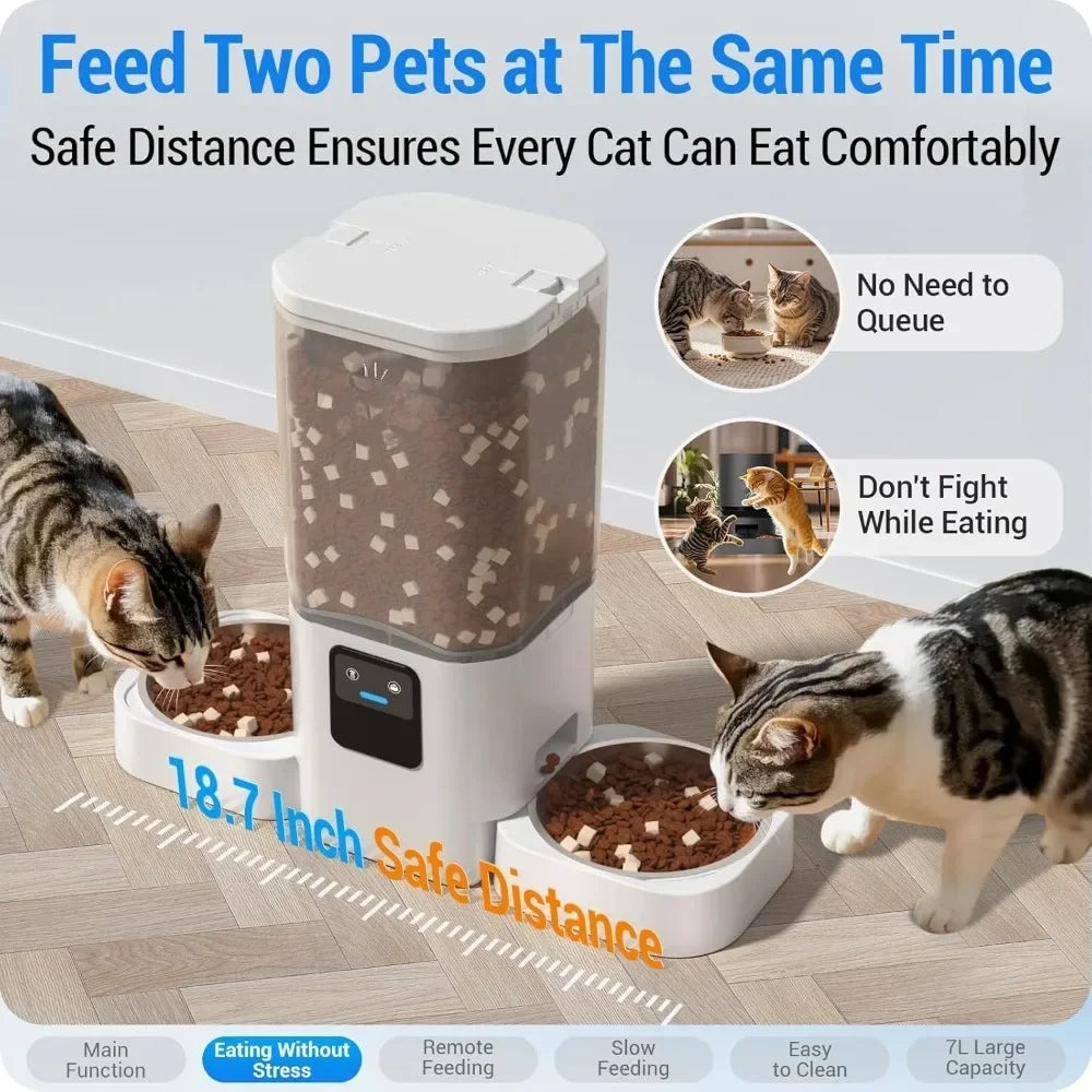 Hign-Concerned Automatic Cat Feeder with Slow Feed Technology