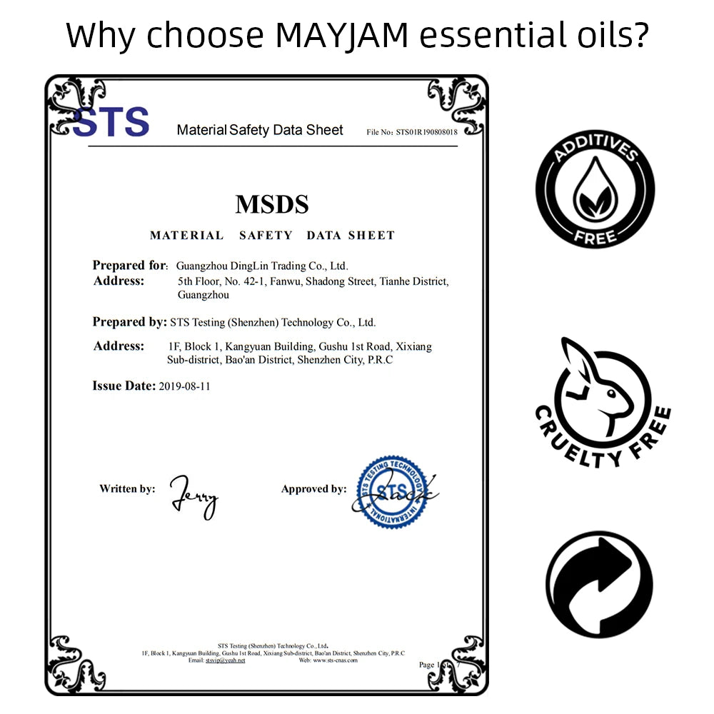 MAYJAM 35 Piece Essential Oil Set for Diffusers and Soaps