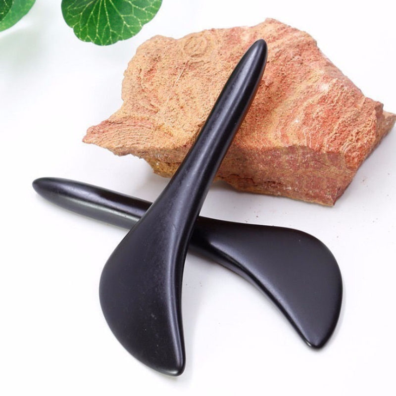 5pcs Natural Bian Stone Gua Sha Scraper Tool, Natural Scraping Massage Set, Full Body and Facial Gua Sha Tools for Daily Skincare, Trigger Point Massage Tool for Deep Relaxation And