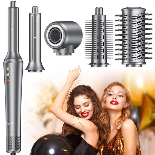 BOPCAL 5 In 1 Hair Dryer Hot Air Comb ProfessionalQuality