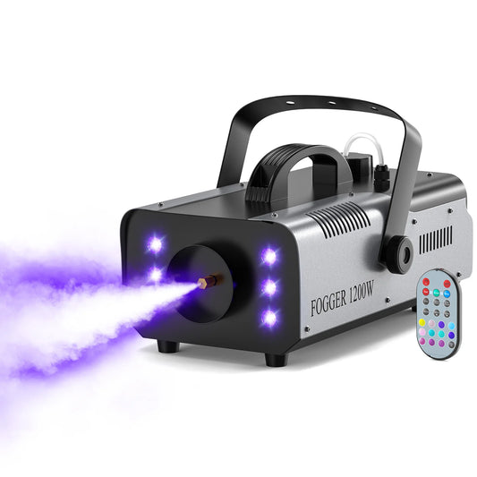 Yiflamefly 1200W Fog Machine With Led Light Effects