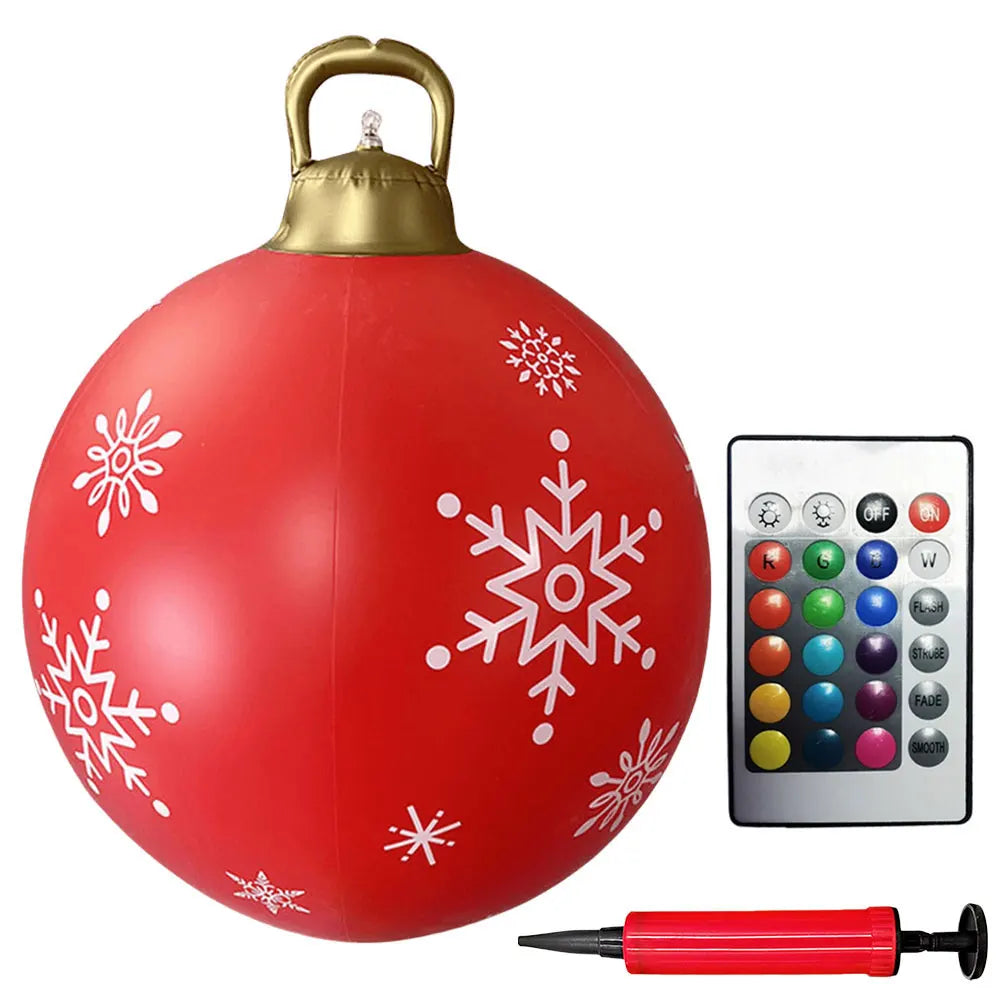 Alloet Christmas Inflatable Ball With Lights Outdoor Decor