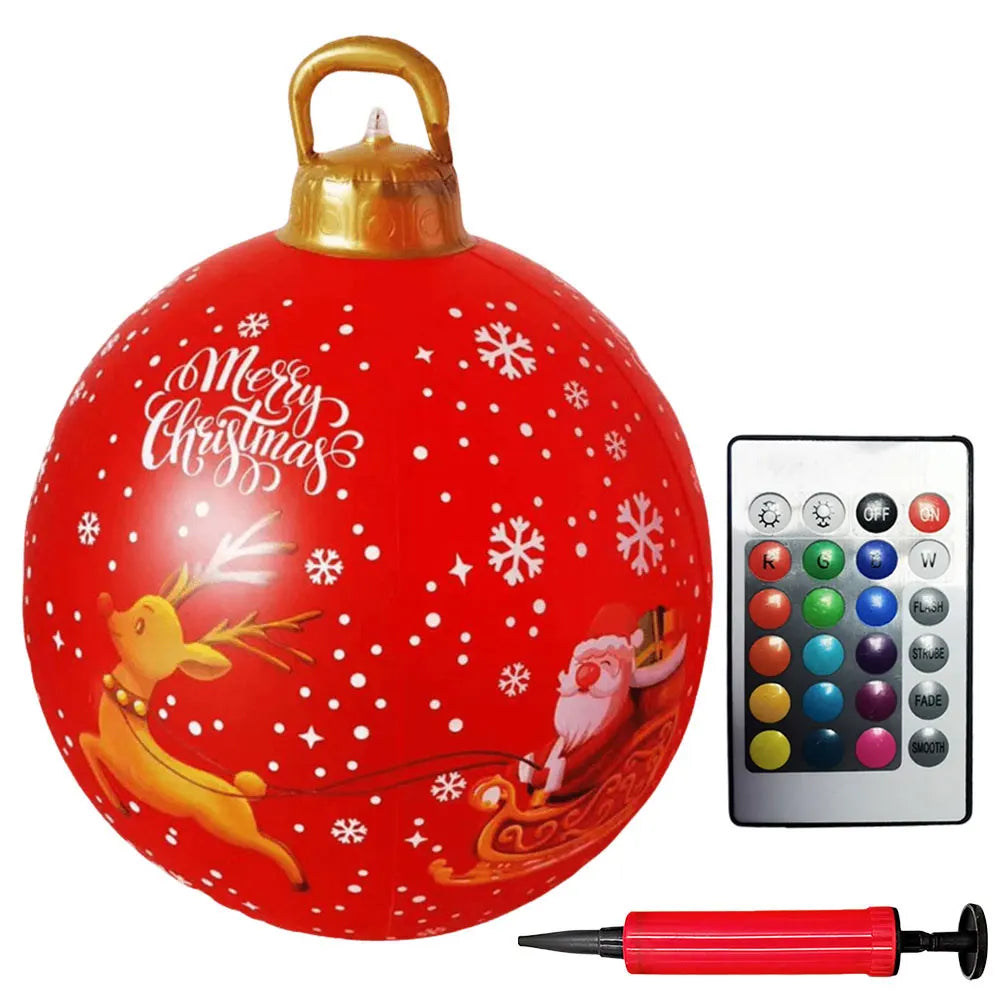 Alloet Christmas Inflatable Ball With Lights Outdoor Decor