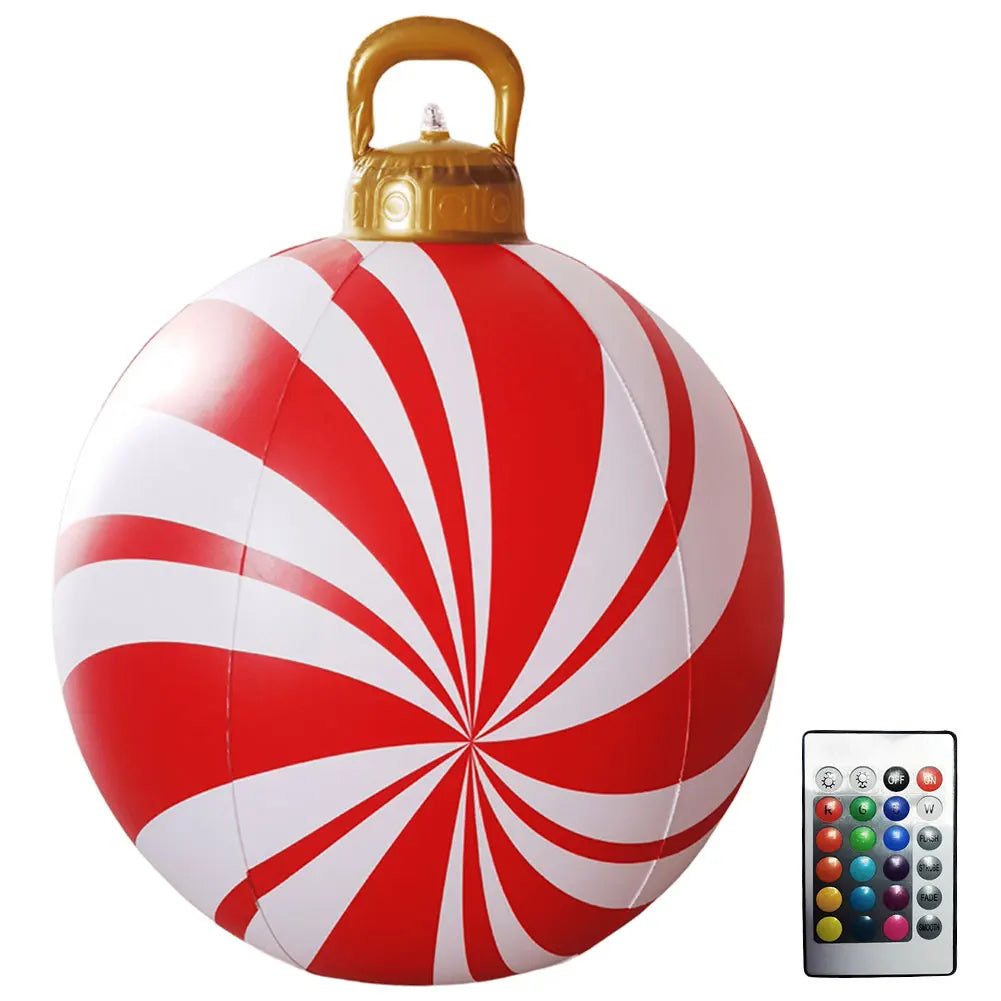 VAKIN Inflatable Outdoor Christmas Balls With Light Remote