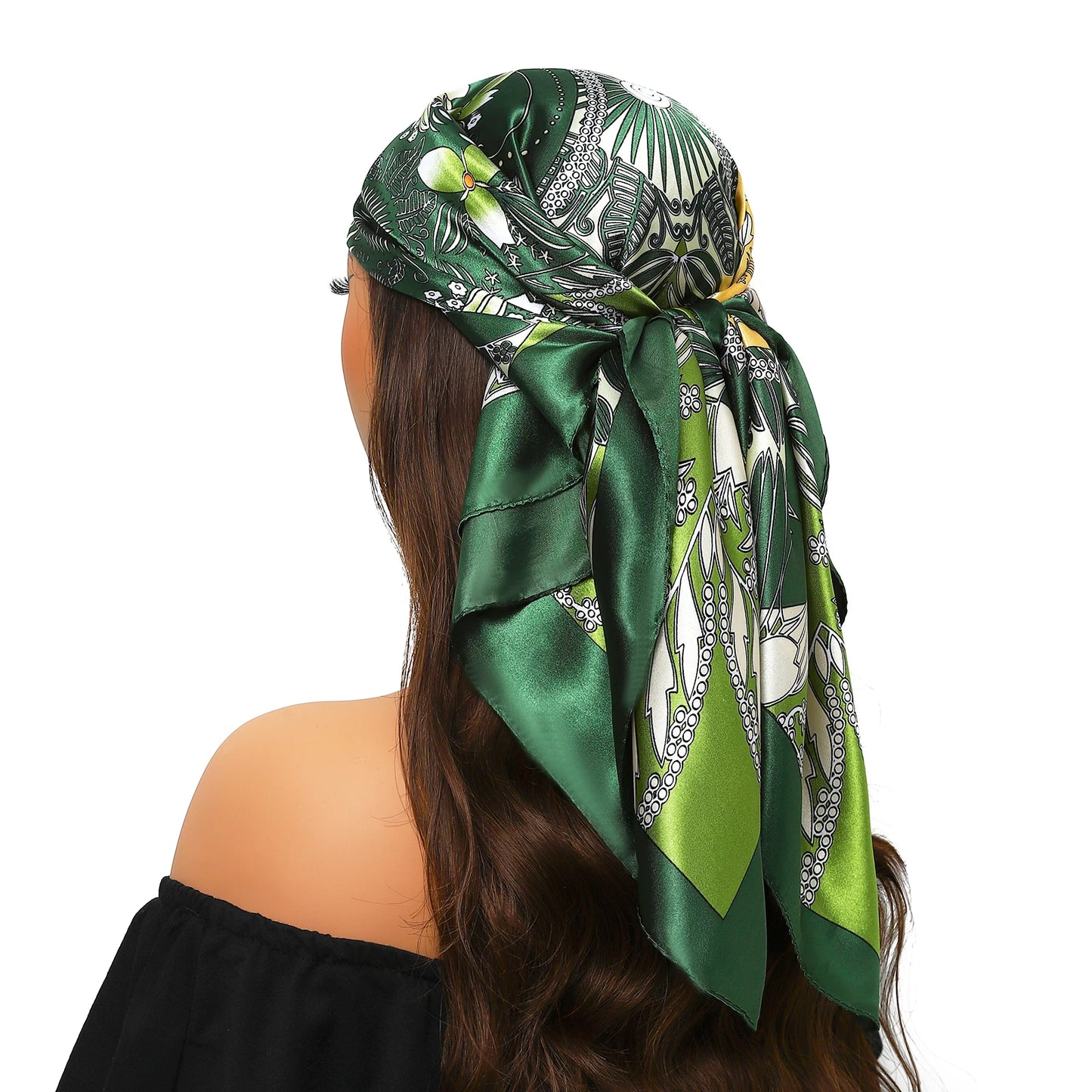 Head Scarf Women Luxury Polyester Foulard Bandana Hijab Hair