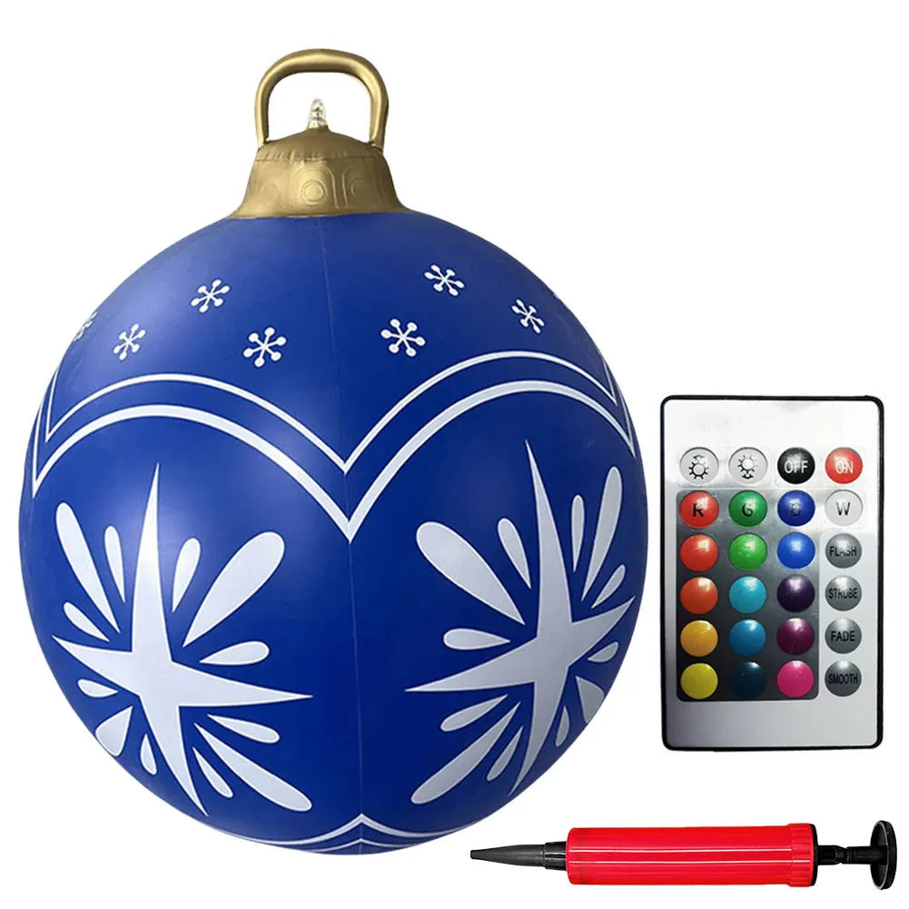 Alloet Christmas Inflatable Ball With Lights Outdoor Decor