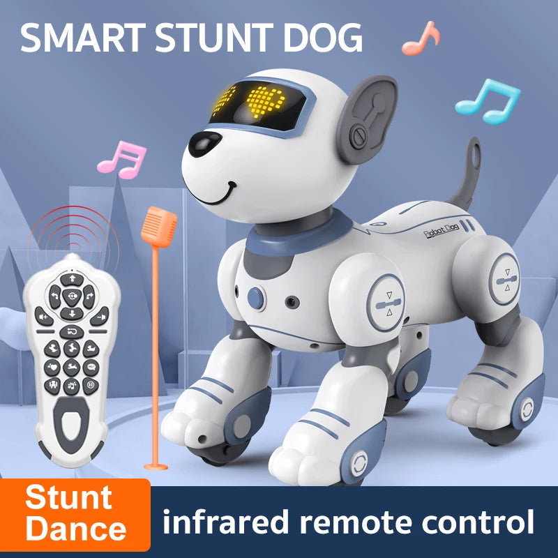 Kelaton RC Dog Robot Toy With Voice Commands And Music