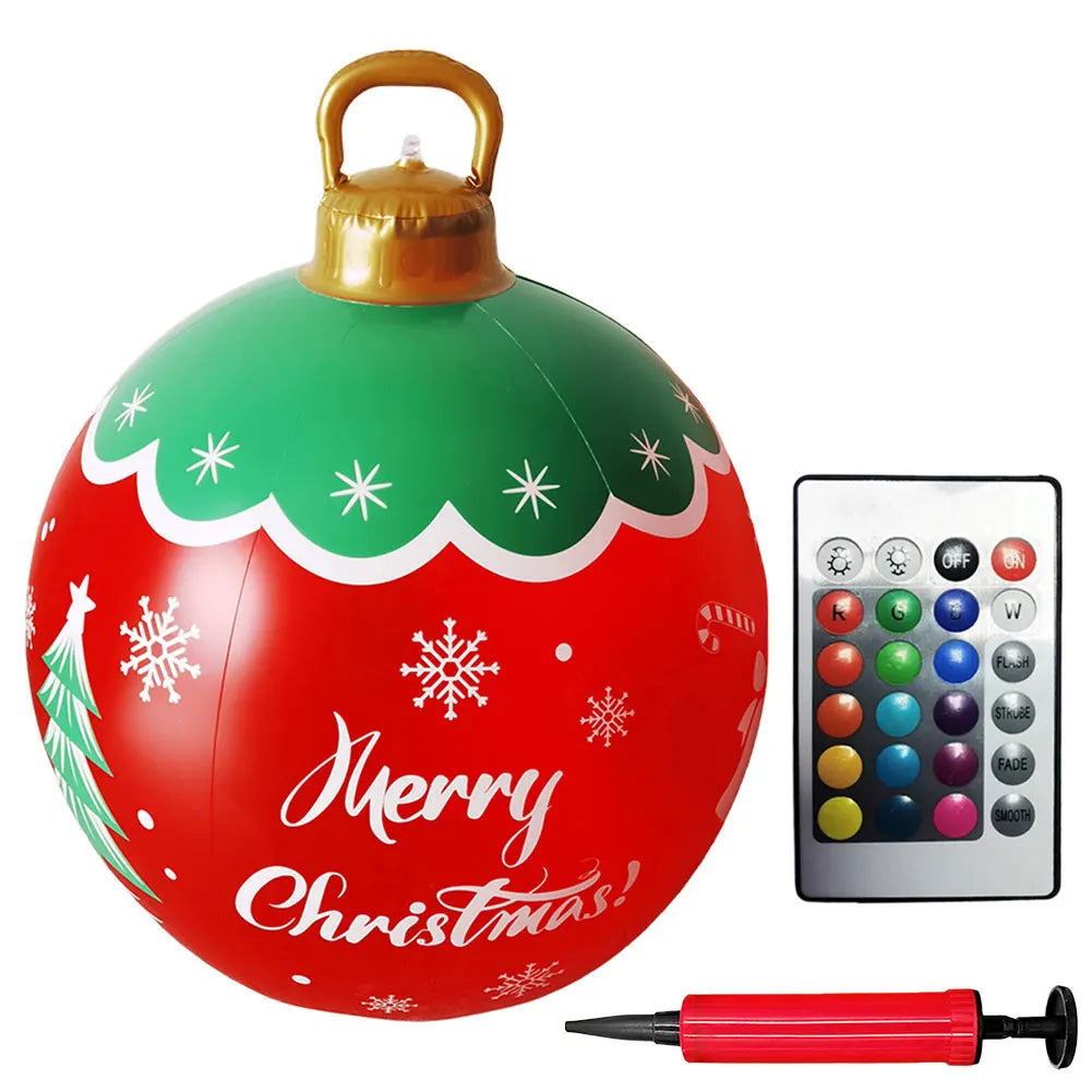 Alloet Christmas Inflatable Ball With Lights Outdoor Decor
