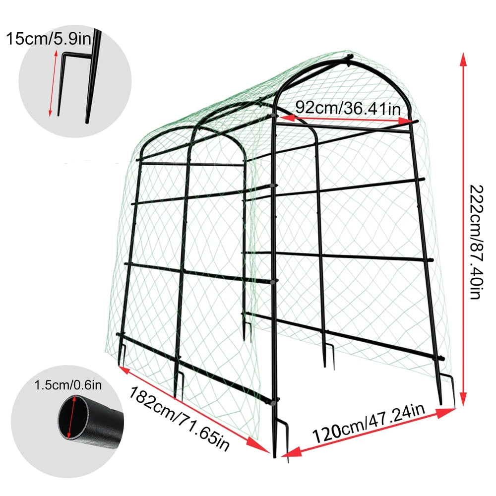 Wisfor Garden Plant Climbing Frame U Shaped IndustrialGradeSuperHeavyDuty Trellis System