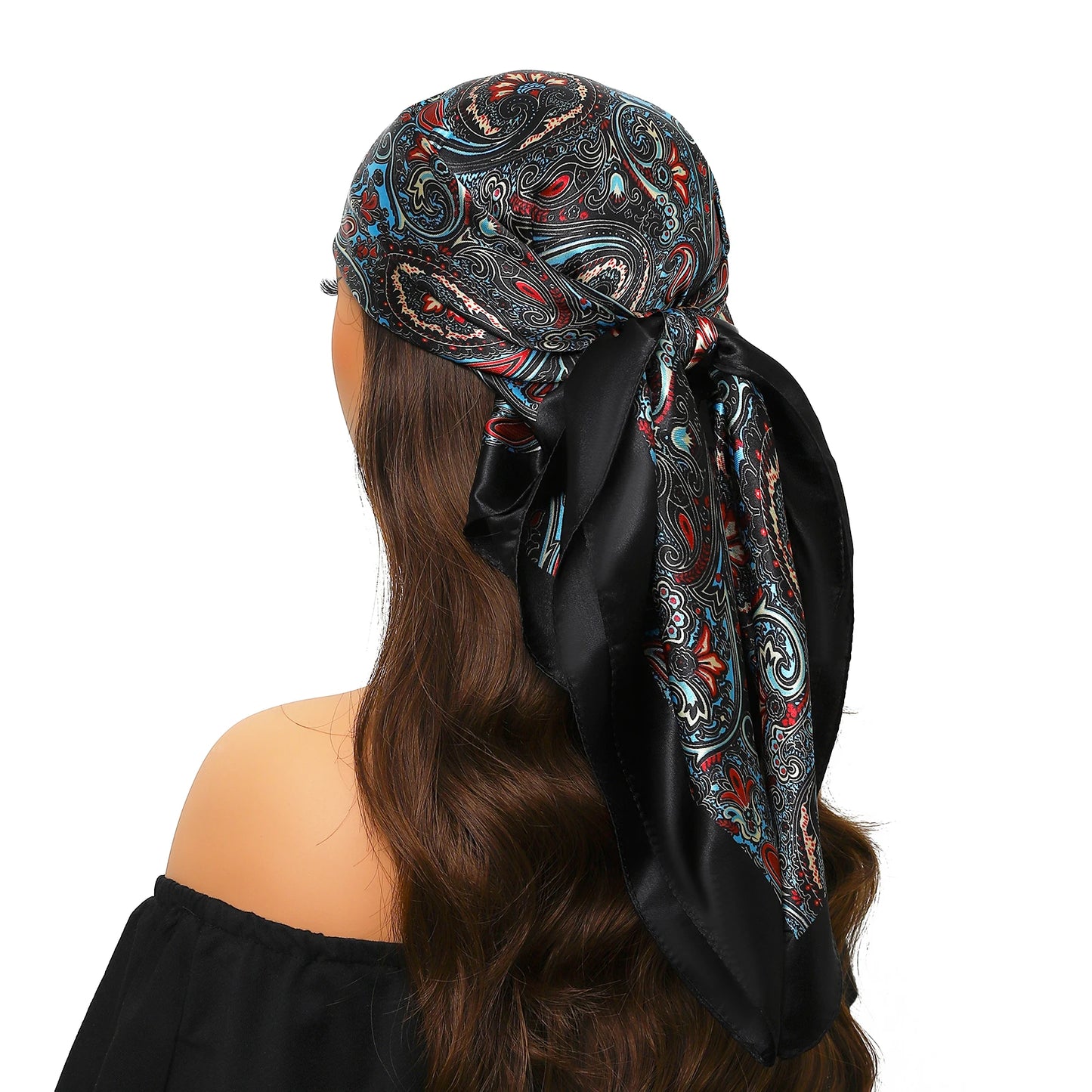 Head Scarf Women Luxury Polyester Foulard Bandana Hijab Hair