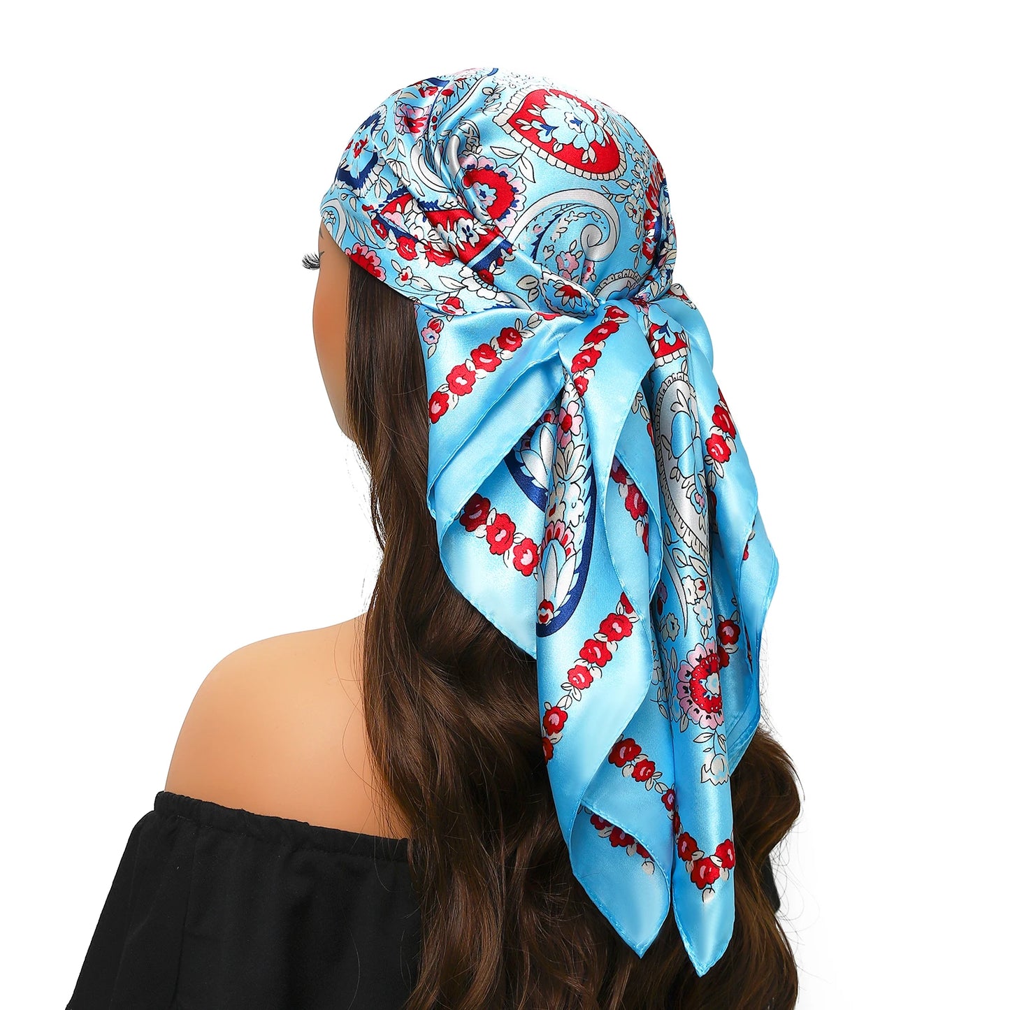 Head Scarf Women Luxury Polyester Foulard Bandana Hijab Hair