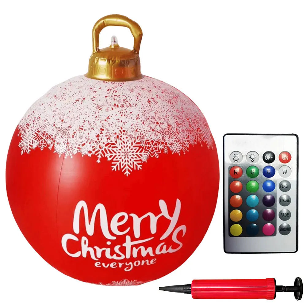 Alloet Christmas Inflatable Ball With Lights Outdoor Decor
