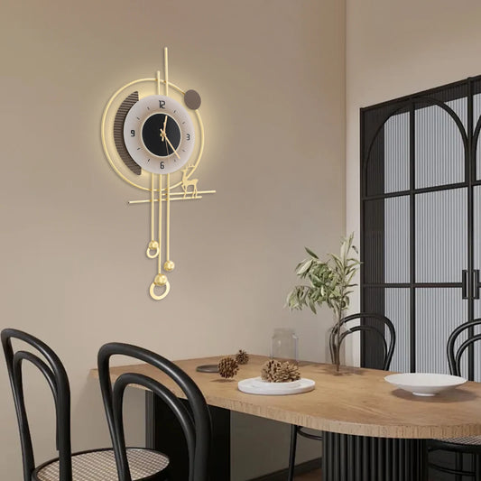 Hign-concerned Modern Indoor LED Wall Clock Quartz Decor