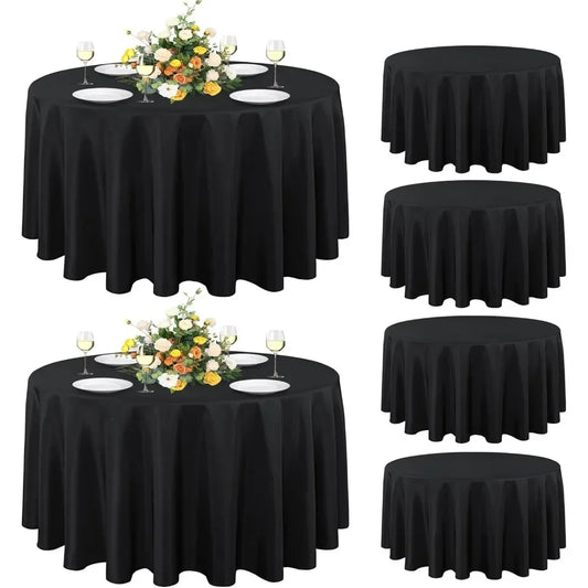 Hign Concerned Stain Resistant Wrinkle Tablecloth 6 Pack