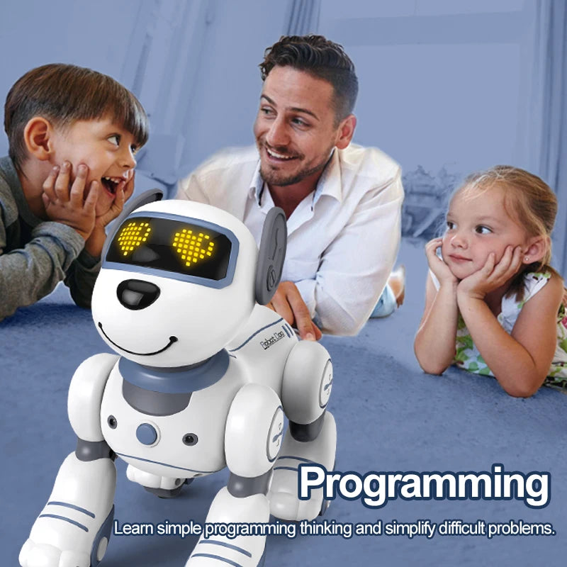 Kelaton RC Dog Robot Toy With Voice Commands And Music