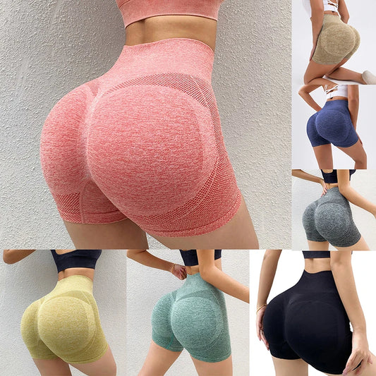 Women Sports Shorts High Waist Push Up Gym Leggings Yoga