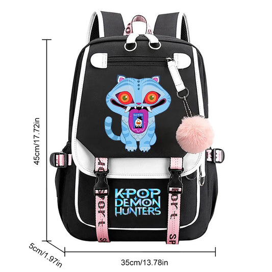 For KPop Demon Hunters Backpack Teenagers Daily Backpack 2025 Hot Movie Huntrix Demon Hunters School Bag for Students Girls Boys