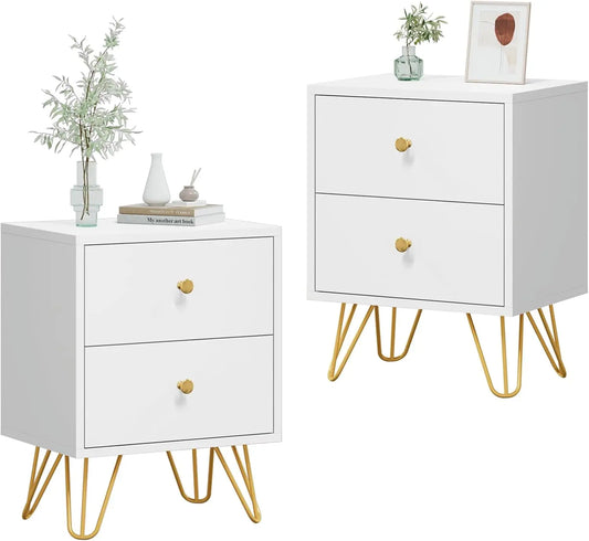 Angduo Nightstand Set Of 2 Bedside Tables With Drawers