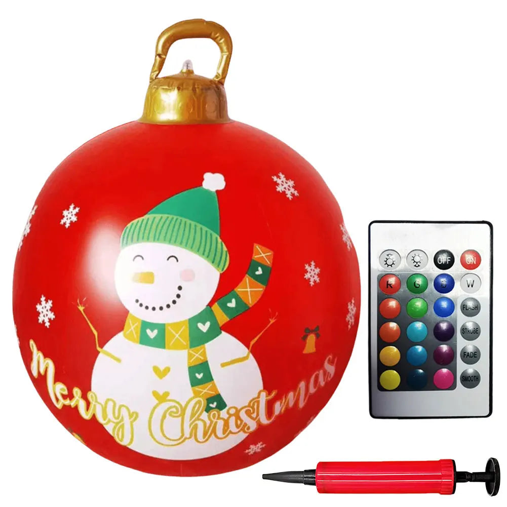 Alloet Christmas Inflatable Ball With Lights Outdoor Decor