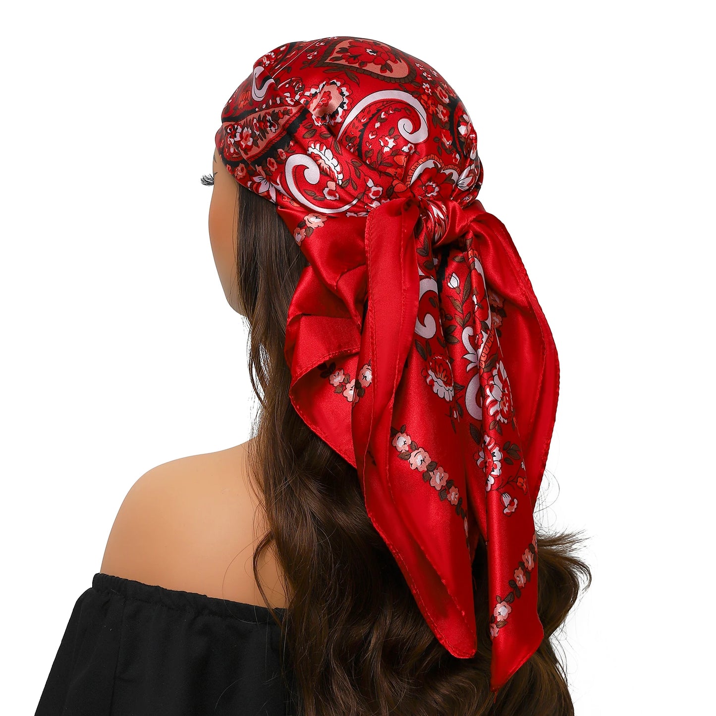 Head Scarf Women Luxury Polyester Foulard Bandana Hijab Hair