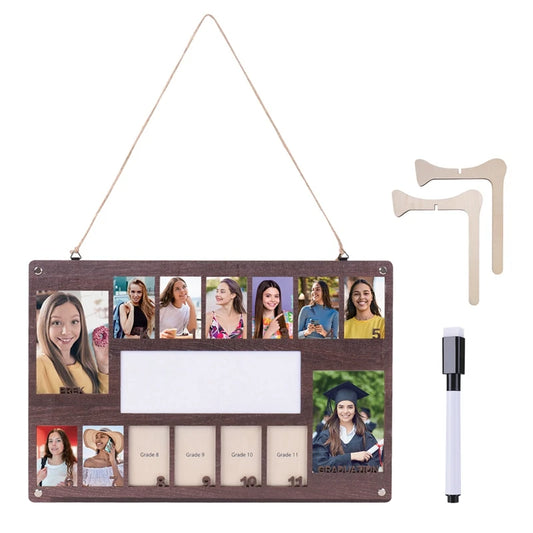 Cheervilla Hanging School Photo Frame Wooden Graduation