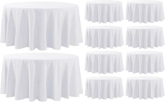 XMSJ Round Tablecloth For Dining Tables Decorative Linen