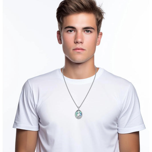 DRINSPER PrayingHands CrossPendant Necklace 925 Sterling Silver UltraProtective Amulet