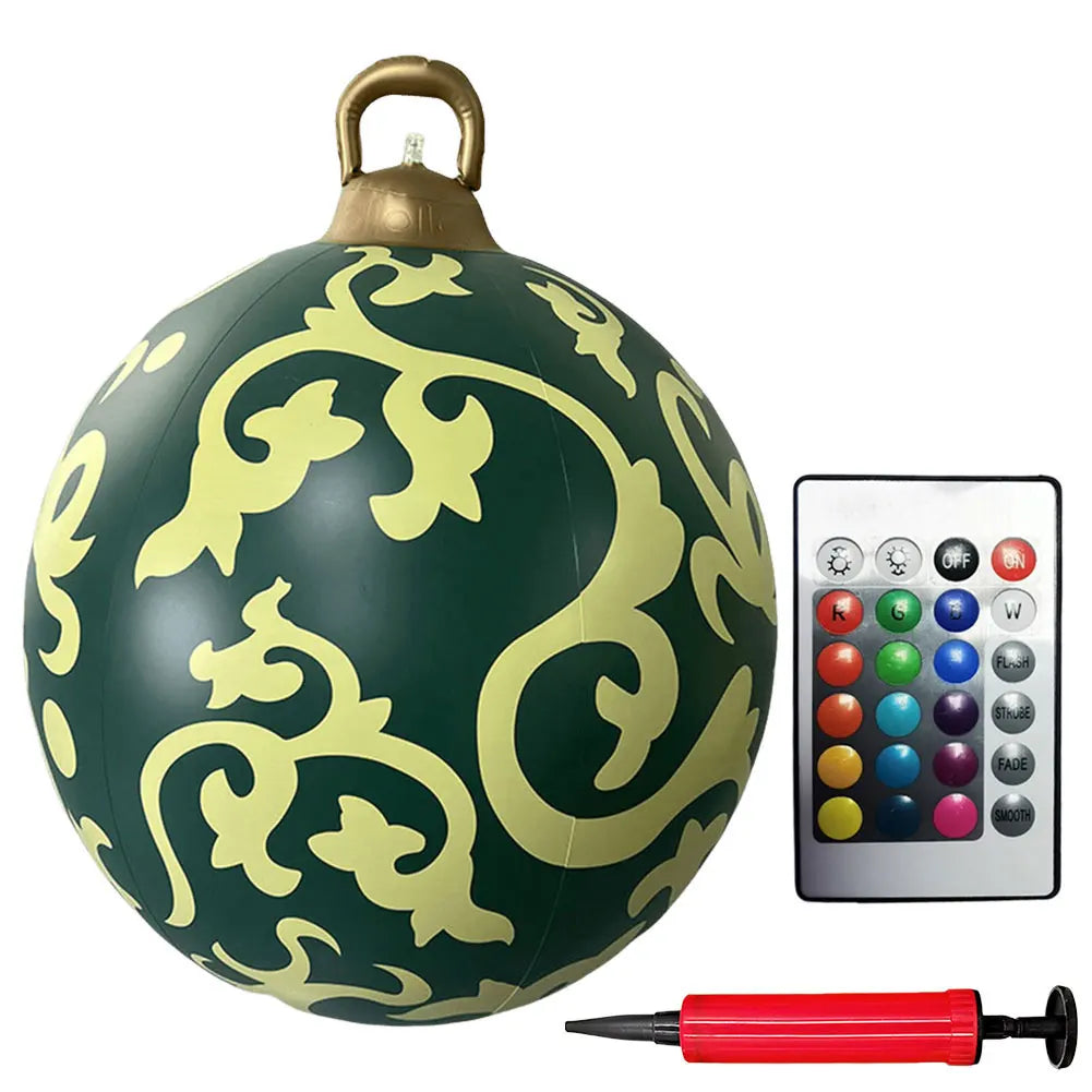 Alloet Christmas Inflatable Ball With Lights Outdoor Decor