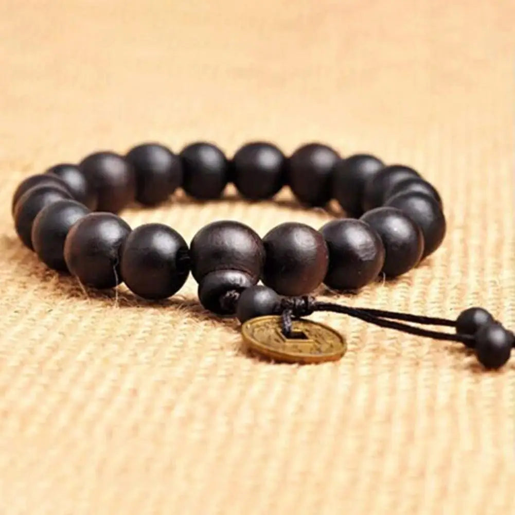 Feng Shui Wealth Bracelet Good Luck Bracelet Black Obsidian Stone Crystal Beads Bracelet for Women Men Prayer Jewelry Gift