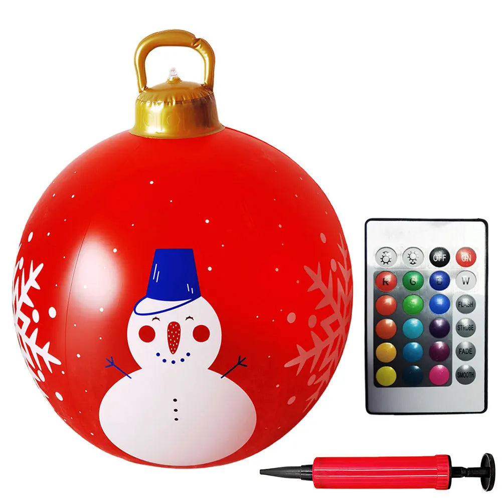 Alloet Christmas Inflatable Ball With Lights Outdoor Decor