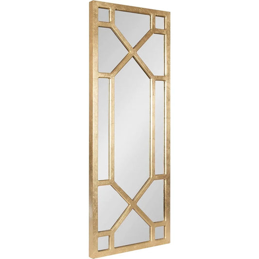 Vanderford Glam Panel Framed Wall Mirror Modern Decor